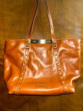 Patricia Nash Benvenuto Leather Tote with Dust Bag in Excellent Condition